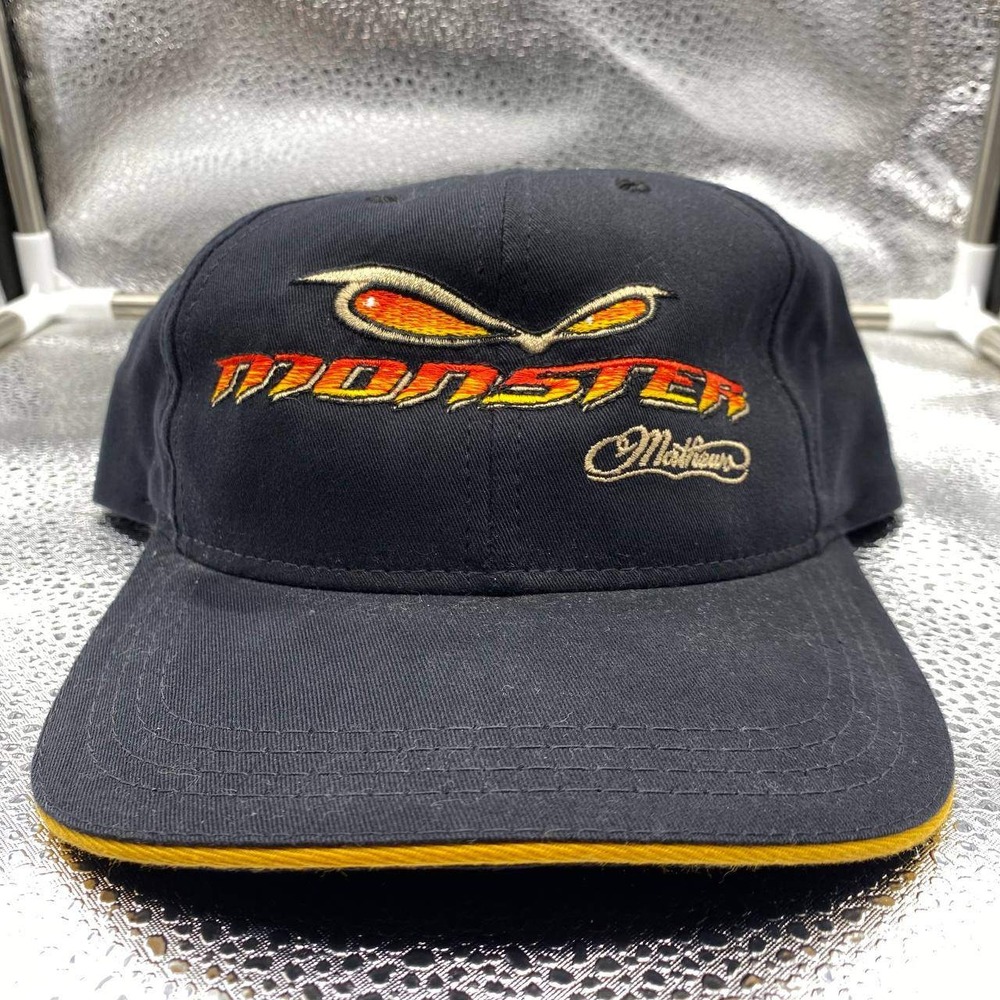 Mathews Solocam Monster Hat Mens OSFM Black Adjustable Archery Bow Hunting Cap